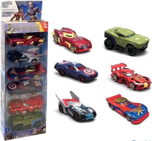 CYZJPRVN Auto Spielzeug Set, 6 Stück Auto Spielzeug, Mini Auto Set Rennauto, Kinder Creative Hot Winner Fahrzeug Mini Cars Spielzeug Serie Spielzeug für 3-12 Jahre Jungen Mädchen Kinder von CYZJPRVN