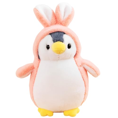 CYZJPRVN Pinguin Kuscheltier, 23cm Kuscheltier Plüschpuppen Pinguin, Pinguin Stofftier Plüschtier Kuscheltier Klein Weiches Plüsch Geschenk für Jungen Mädchen, Familie, Freunde (Hellrosa) von CYZJPRVN