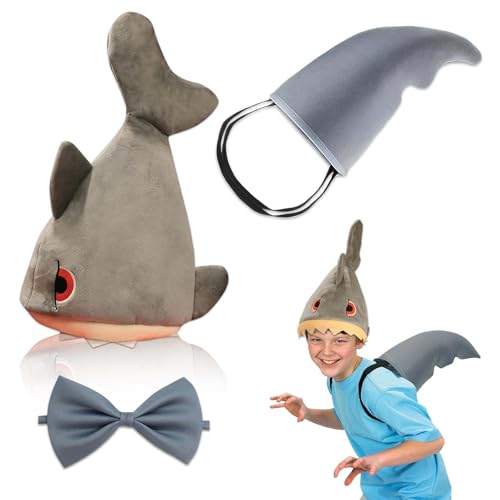 CZAYEFNH Lustige Hüte Plüschmütze Fischmütze Lustiger Hut Hai Kostüm Set - Lustige Hüte Plüschmütze Fischmütze,Propeller Mütze und Joker Kostüm, Perfekt für Herren und junge Menschen CZAYEFNH Lustige Hüte Plüschmütze Fischmütze Lustiger Hut Hai Kostüm Set - Lustige Hüte Plüschmütze Fischmütze,Propeller Mütze und Joker Kostüm, Perfekt für Herren und junge Menschen von CZAYEFNH