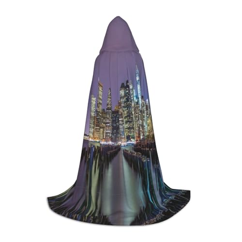 CZDBNLHF New York City Print Halloween Cloak Gruseliges Kostüm Zubehör für ein unvergessliches Halloween von CZDBNLHF