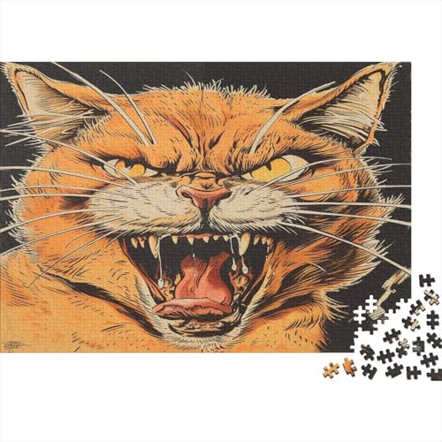 Cute Kat Puzzlespiel 1000 Teile Puzzle Für Erwachsene Und Kinder Ab 14 Jahren, Puzzle-Motiv Erwachsenen Puzzlespiel Puzzel 1000pcs (75x50cm) von CZSDABERA