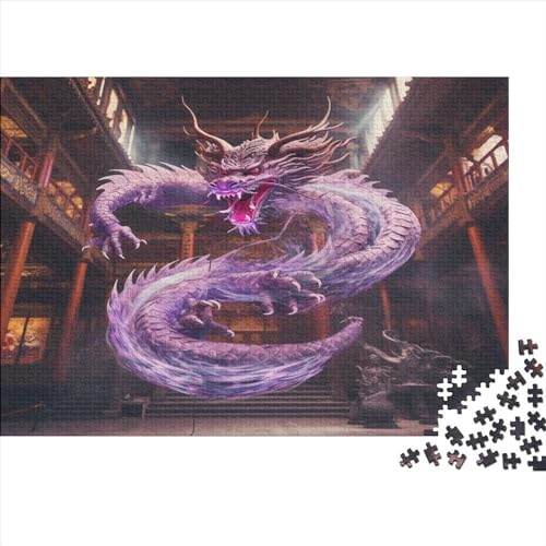 Drache Puzzle 1000 Teile Puzzle Für Erwachsene Und Kinder Ab 14 Jahren Puzzel 1000pcs (75x50cm) von CZSDABERA