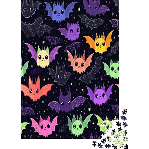 Fledermaus Puzzle 1000 Teile Puzzles Für Erwachsene Klassische Puzzles 1000 Teile Erwachsene Puzzlespiel Erwachsene 1000 Teile Erwachsenen Puzzlespiel Puzzel 1000pcs (75x50cm) von CZSDABERA