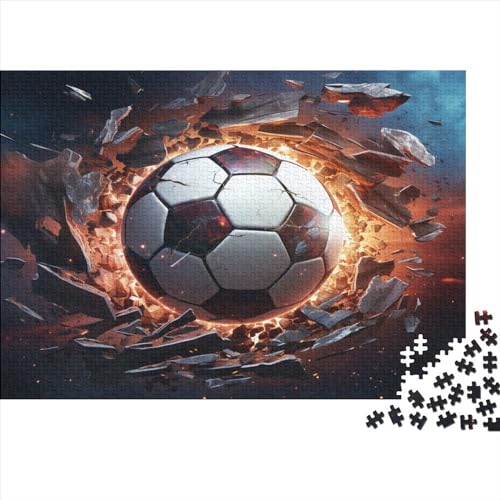 Fußball Puzzle 1000 Teile Für Erwachsene Und Kinder Ab 14 Jahrenfür Stressabbauer Puzzlespiel Erwachsenen Puzzlespiel Puzzel 1000pcs (75x50cm) von CZSDABERA