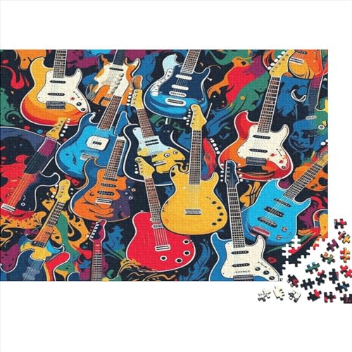 Gitarre 1000 Teile Puzzle, Puzzles Für Erwachsene, 1000 Teile Puzzlespiel Für Jugendliche & Erwachsene Puzzlespiel Puzzel 1000pcs (75x50cm) von CZSDABERA