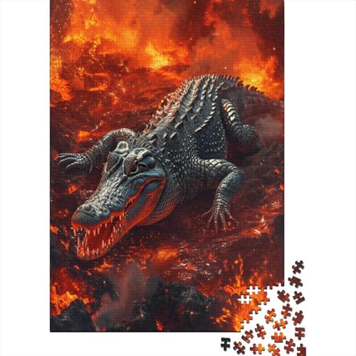 Krokodil 1000 Stück Puzzle Für Erwachsene 1000 Stück Puzzle Für Erwachsene-Crazy Süßigkeiten-1000 Stück Puzzle Große Puzzles Kinder Lernspiel Spielzeug Geschenk Puzzel 1000pcs (75x50 von CZSDABERA