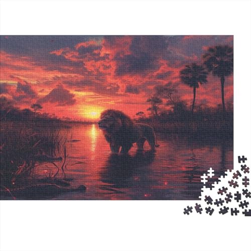 Löwe Puzzle 1000 Teile Puzzle Für Erwachsene Und Kinder Ab 14 Jahren Puzzel 1000pcs (75x50cm) von CZSDABERA