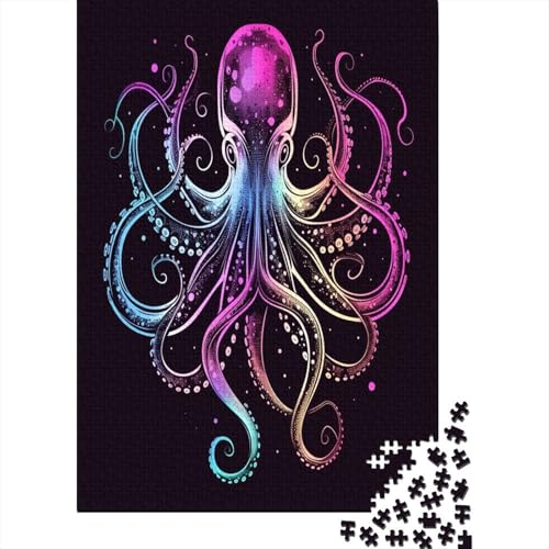 Oktopus Puzzlespiel 1000 Teile Puzzles Für Erwachsene Lernspiel Herausforderung Spielzeug 1000 Teile Puzzles Für Erwachsene Kinder Erwachsenen Puzzlespiel Puzzel 1000pcs (75x50cm) von CZSDABERA