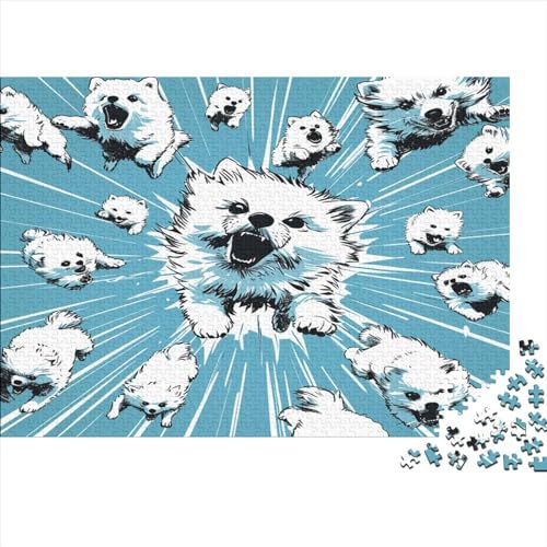 Samoyedvietnam. kgm Puzzle 1000 Teile,Puzzle Für Erwachsene, Impossible Puzzle, GesKükenlichkeitsspiel Für Die Ganze Familie,Puzzle Legespiel- Erwachsenenpuzzle Puzzel 1000pcs (75x50cm) von CZSDABERA