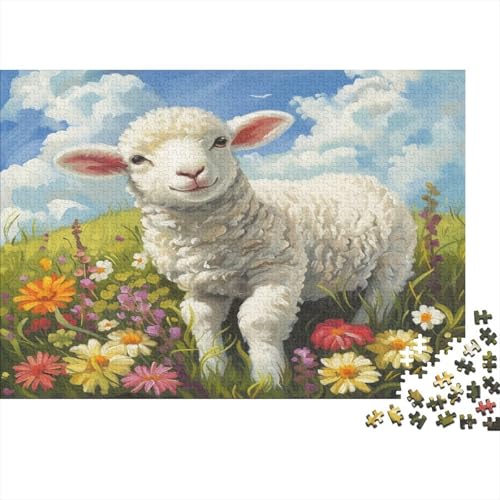 Schafe Puzzle 1000 Teile Puzzle Für Erwachsene Und Kinder Ab 14 Jahren,Puzzlespiel Erwachsenen Puzzlespiel Puzzel 1000pcs (75x50cm) von CZSDABERA