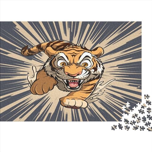 Tiger Puzzlespiel 1000 Teile Puzzle Für Erwachsene Und Kinder Ab 14 Jahren, Erwachsenen Puzzlespiel Puzzel 1000pcs (75x50cm) von CZSDABERA