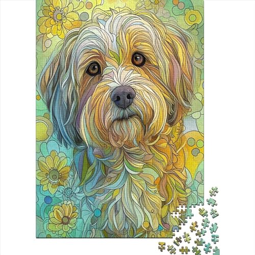 Yorkshire Terrier Puzzle 1000 Teile,für Erwachsene, Impossible Puzzle,farbenfrohes Legespiel,GesKükenlichkeitsspiel Für Die Ganze Familie,Erwachsenenpuzzle Puzzel 1000pcs (75x50cm) von CZSDABERA