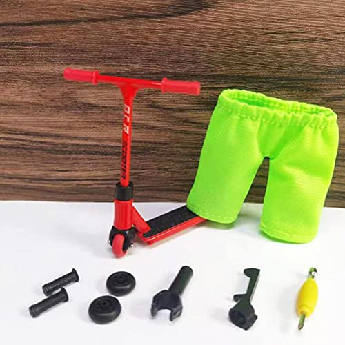 Mini Finger Scooter Set, Legierung Finger Skateboard Set, Scooter Zubehör, Interaktives Finger Spielzeug, Neuheits Spielzeug Kleine Geschenke Kinder von CZSMART