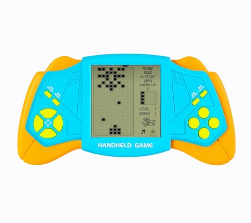 CZT Creative Brick Game Console Coole Flügel Erscheinungsbild auf 2574 in 1 Blockspielen Handheld -Spielautomat Retro tragbare elektronische Spiel Spielzeug Kinder (Blue) von CZT