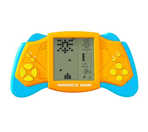 CZT Creative Brick Game Console Coole Flügel Erscheinungsbild auf 2574 in 1 Blockspielen Handheld -Spielautomat Retro tragbare elektronische Spiel Spielzeug Kinder (Yellow) von CZT