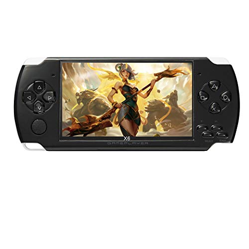 CZT Handheld-Spielkonsole 4,3 Zoll 8GB Gebaut in 2000 Spiele Mehrere Simulatoren Retro Videospielkonsole MP3/4/Ebook TV Out Mini Portable Game Player Urlaub (Schwarz) von CZT