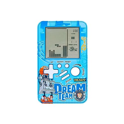 CZT Neue Mini Ziegel Spiel Videospielkonsole Handheld Konsole Kinder Puzzle Konsole 23*99 Retro Vintage Spiele Indoor Spielzeug Unterhaltungselektronik im Freien Spielzeug Geschenke (Blue) von CZT