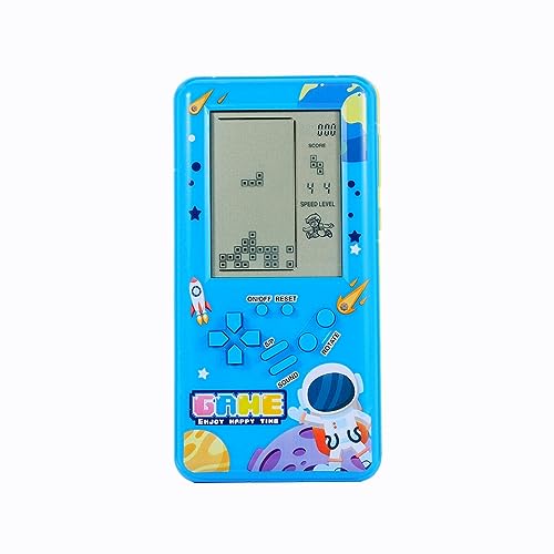 CZT Neue große Bildschirm Block Spielkonsole mit 23 Spiele *99 Modi Handheld Konsole Kinder Konsole Retro Videospiele Einstellbare Schwierigkeit Indoor Spielzeug Outdoor Puzzlespielzeug (Blue) von CZT