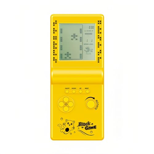 CZT Nostalgische Würfel-Spielkonsole, großer Bildschirm, integriertes Retro-999-in-4-Block-Spiel, Indoor/Outdoor, Handkonsole, tragbare elektronische Ziegelspiele, Kinder/Studenten/Freunde CZT Nostalgische Würfel-Spielkonsole, großer Bildschirm, integriertes Retro-999-in-4-Block-Spiel, Indoor/Outdoor, Handkonsole, tragbare elektronische Ziegelspiele, Kinder/Studenten/Freunde von CZT