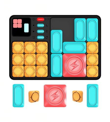 CZT Super-Labyrinth-Spiel Block-Puzzle-Spielekonsole Tragbares Handheld Taschenspielautomat Puzzle-Fluchtspiel Elektronisches Spielzeug Eltern-Kind-Interaktion Geschenke für Kinder/Erwachsene/Ältere von CZT