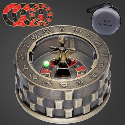 CZYY Roulette-Würfel, 7-in-1-Metall-Spinner-Würfel-Set, einzigartige drehende Würfel, Schreibtisch-Fidget-Gadget, coole DND-Rollenspiel-Würfel, Geschenk und Zubehör für D&D, Tisch-RPG, Brettspiel von CZYY