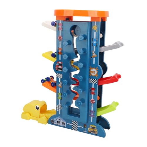 Auto-Rampen-Spielzeug, Gleitschienen-Auto-Spielzeug, Kleinkinder-Rampe, Gleit- und Renn-Montageschienen-Set mit Zubehör für Kleinkinder, von CaCaCook