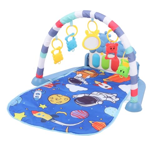 Baby-Spielmatte, Baby-Fitness-Spielmatten mit Klaviertasten, Buntes Rasseln-Lernspielzeug, Sensorisches Babyspielzeug, Kleinkind-Spielmatte für Sensorische Erkundung und von CaCaCook