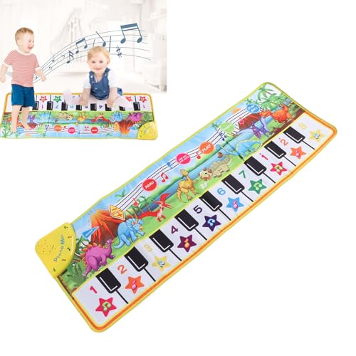 CaCaCook Baby-Klaviertastaturmatte, Klaviermatte, Verbessert die Koordination, Zusammenklappbar, Pädagogisches Baby-Musikspielzeug, Spielpad von CaCaCook