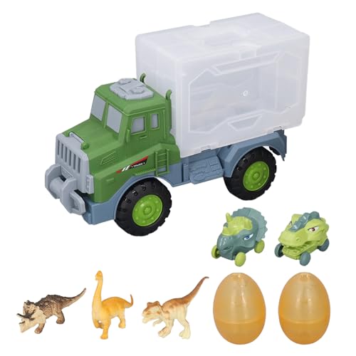 CaCaCook Dinosaurier-LKW, Träger, Zurückziehbarer Sicherheits-Dinosaurier-Transport-Autotransporter für und von CaCaCook