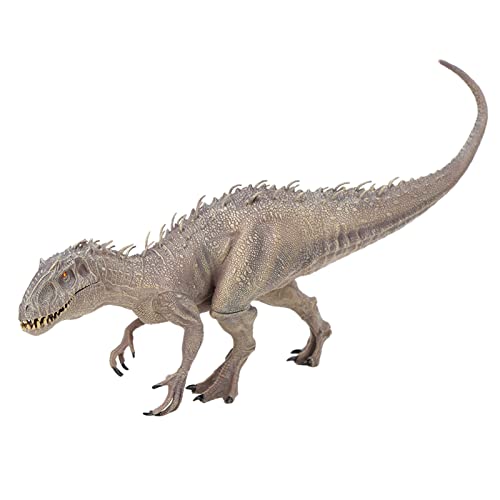 CaCaCook Dinosaurier-Modell, Simulation, Tiermodell, Tyrannosaurus, Dinosaurier-Figuren, Spielzeug für und Kinder (großer Indominus Rex, Grau (beweglicher Mund)) von CaCaCook