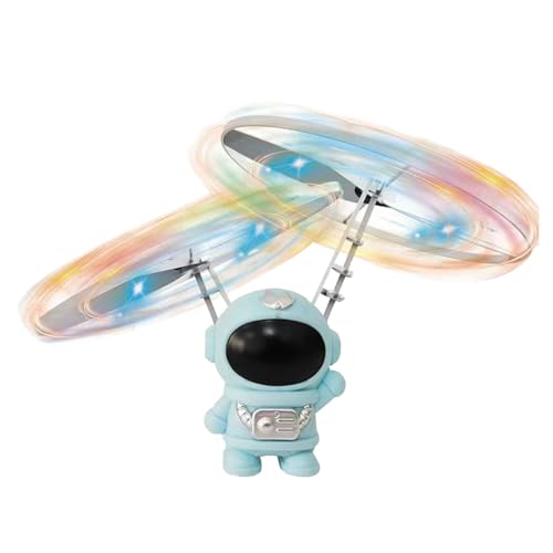 CaCaCook Fliegender Raumfahrer, Kinderspielzeug, Sensor Astronauten Flugspielzeug, Lustiges, Innovatives Infrarot Induktions Flug Raumfahrer Drohnenspielzeug mit LED Beleuchtung für (Blau) von CaCaCook