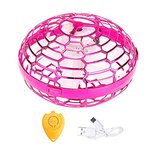 CaCaCook Flying Orb Ball, Hover Ball, Flying Mini Drone Ball, Magic Flying Orb für Erwachsene Handbetriebene Drohnen, Kleines Sensor-Flying-Ball-Spielzeug mit Rotierenden LED-Lichtern von CaCaCook