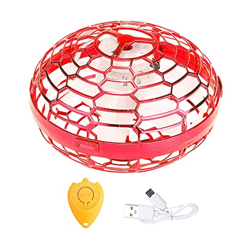 CaCaCook Flying Orb Ball, Hover Ball, Flying Mini Drone Ball, Magic Flying Orb für Erwachsene Handbetriebene Drohnen, Kleines Sensor-Flying-Ball-Spielzeug mit Rotierenden LED-Lichtern von CaCaCook