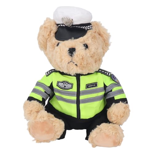 CaCaCook Polices Dress Teddys Bear, Polices Teddys Bears Kuscheltiere, Officer Plüschbärenspielzeug, Niedliche Stoffbären Plüsch mit Abnehmbarer Kleidung für Mädchen und ﻿ (Typ 1) von CaCaCook