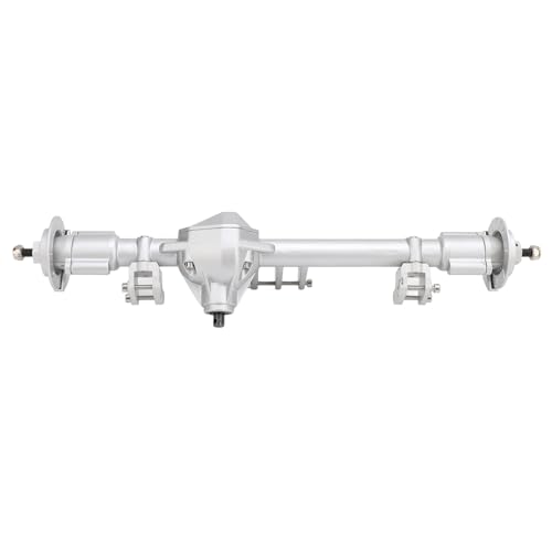 CaCaCook RC-Hinterachsbaugruppe, Ersatz-Hinterachsbaugruppe aus Aluminiumlegierung für Axial RBX10 Ryft 1/10 Ferngesteuertes Auto (Silber) von CaCaCook