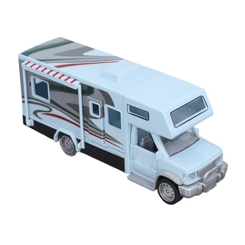 CaCaCook RV Spielzeug Sound Licht Modell, 1/32 Kinders RV Spielzeug, Sound Licht-Öffnungstüren, Simulation, Pädagogisches Legierungs Wohnmobilspielzeug für Kinders (Hellblau) von CaCaCook