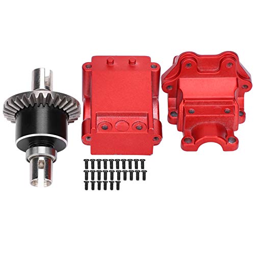 CaCaCook Rotes RC-Getriebe mit Metalldifferentialsatz für WLtoys 144001 1/14 Ferngesteuertes Auto von CaCaCook