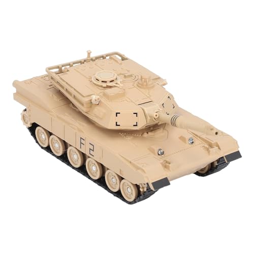 CaCaCook Spielzeug-Tank-Modell mit Soundeffekt und Licht, Dekoration aus Legierung, 360 Grad drehbar, Action-Modell (J48 2) von CaCaCook