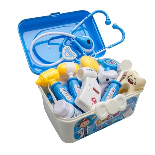 Kinders Arzt Set, 33 teiliges Kinders Arzt Set für Jungens und Mädchen ab 3 Jahren, Rollenspielset mit Fantasie, Lernspielzeug, Zahnarzt Spielzeug, Geschenke für Kleinkinder ab 3 von CaCaCook