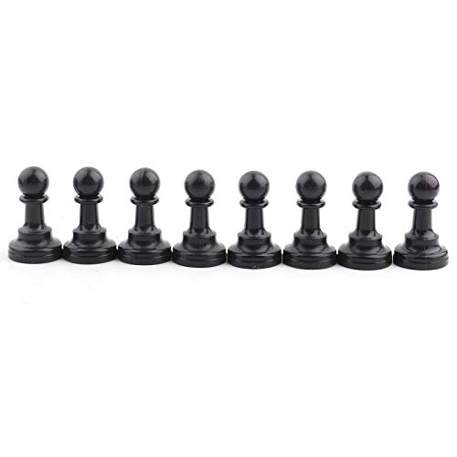 Schachfiguren, Kunststoff-Schachfiguren-Set, Internationales Schachspiel, Schwarz und Weiß, Komplettes Schachfiguren-Set (Große Königshöhe 77 mm) von CaCaCook