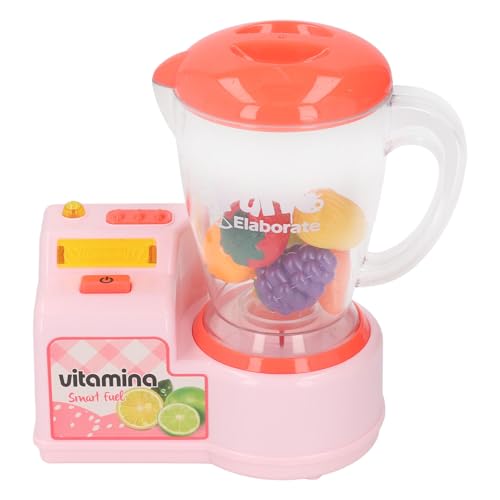 Spielen Küchenspielzeug, Mixer-Spielzeug, Küchenzubehör, Rollenspielgerät-Spielzeug, Interaktives Pädagogisches Smoothie-Maker-Mixer-Spielzeug für und Mädchen (Rosa) von CaCaCook