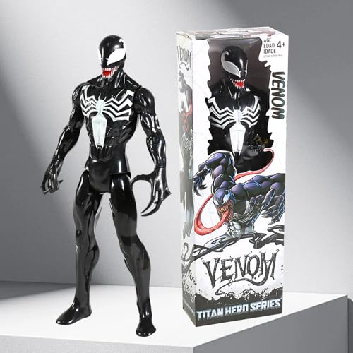 Venom Figur,Hero Serie Action-Venom Figur,Titan Hero Serie Venom,Legends Figuren,Actionfiguren Spielzeug für Kinder,Action Figure Tischdekoration Geschenk (Black) von CaCaCook