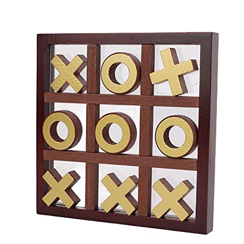 XO Holzbrettspiel, XO Zehenspiel Couchtisch Dekor Interaktives Puzzlespiel für Familie von CaCaCook