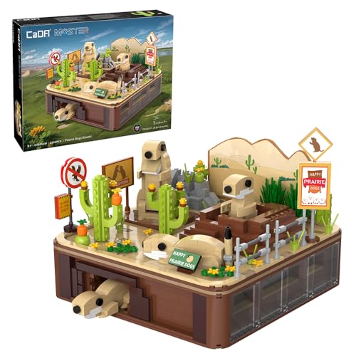 CaDA Master C71008W Dynamische Landschaft von Groundhog Baustein Set, 1148 Stücke Moc Modular Gebäude Kit, Sammeln Jugendarchitektur Spielzeug Geschenke von CaDA