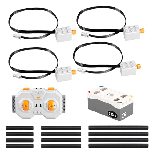 CaDA Technik Power Kit mit 4 Mikromotoren, Querachse, Fernbedienung und Batteriebox von CaDA