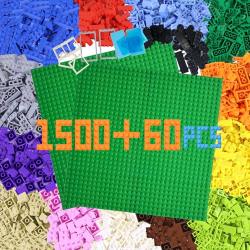 Cabeeskii 1560 Classic Bausteine, Klassische Basic-Steine, kompatibel mit Allen führenden Marken. Enthalten außerdem Türen, Fenster, Räder und 2 Baugrundplatten Cabeeskii 1560 Classic Bausteine, Klassische Basic-Steine, kompatibel mit Allen führenden Marken. Enthalten außerdem Türen, Fenster, Räder und 2 Baugrundplatten von Cabeeskii