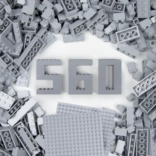 Cabeeskii 560 Classic Bausteine Set, Hellgraue Bulk Steine in 7 Maße, Klassische Bausteine Nachfüllpacks, kompatibel mit Allen führenden Marken, Bunt Basic Bricks, für Kinder & MOC-Liebhaber Cabeeskii 560 Classic Bausteine Set, Hellgraue Bulk Steine in 7 Maße, Klassische Bausteine Nachfüllpacks, kompatibel mit Allen führenden Marken, Bunt Basic Bricks, für Kinder & MOC-Liebhaber von Cabeeskii