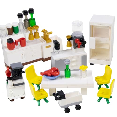 Cabeeskii Freunde Haus Bauspielzeug Bausteine Möbel, City Haus Zubehör, Classic Building Block Assembly, kompatibel mit großen Marken Steine Cabeeskii Freunde Haus Bauspielzeug Bausteine Möbel, City Haus Zubehör, Classic Building Block Assembly, kompatibel mit großen Marken Steine von Cabeeskii