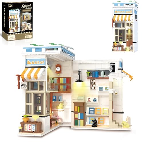 Cabeeskii Book Nook Buchladen Set, Bausteine Haus mit LED, Booknook Klemmbausteine als Geschenke für Erwachsene, Jungen und Mädchen ab 8 Jahren Cabeeskii Book Nook Buchladen Set, Bausteine Haus mit LED, Booknook Klemmbausteine als Geschenke für Erwachsene, Jungen und Mädchen ab 8 Jahren von Cabeeskii