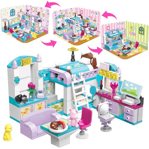 Cabeeskii Friends 3 in 1 Mädchen Traumhaus Bausteine Set – Spielzeug für Mädchen 6-12 Jahre, 3 Bauweisen, 194 Teile, fördert Kreativität und motorische Fähigkeiten Cabeeskii Friends 3 in 1 Mädchen Traumhaus Bausteine Set – Spielzeug für Mädchen 6-12 Jahre, 3 Bauweisen, 194 Teile, fördert Kreativität und motorische Fähigkeiten von Cabeeskii